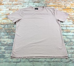 Cuts Clothing Split-Hem Shirt Mens L Crewneck Solid Casual Tee Top