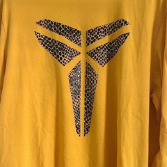 Mens Yellow Kobe Bryant Black Mamba Dri-Fit Long Sleeve Tshirt