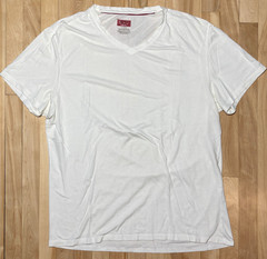Nordstrom Alfani Men’s Slim Fit Stretch White V-Neck Short Sleeve T-Shirt Sz XL