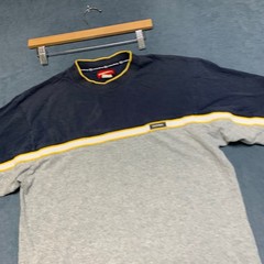 Unionbay T Shirt Mens XL Navy Gray Colorblock Short Sleeve Crew Neck Casual Wear