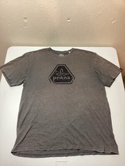 Prana T Shirt Mens 2XL XXL Brown Casual Outdoor Summer Hiking Camp Summer Beach