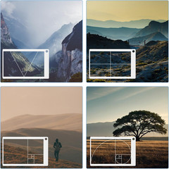 10 Pcs Golden Ratio View Finder Tools for Perfect Photography & Art Composition