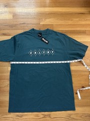ONLY NY turquoise t-shirt w/ barbwire detail – size medium