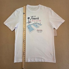 Travis Mathew On Vacation T-Shirt White Sz Medium NWT