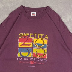 Anvil Vintage Sweetpea Festival T-Shirt X-Large Men’s 2000 USA Made Purple
