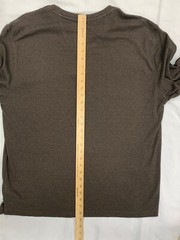 Van Heusen Layered Look Long Sleeve T-shirt XL Brown Varsity Stripe Fundamental