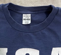 Vintage 80s-90s Hard Rock Cafe “USA” Las Vegas Tee Navy sz L/XL Y2K band music