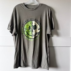 5.11 Tactical Mens Gray Graphic T-Shirt Skull Smiley Face Don’t Worry Be Ready L