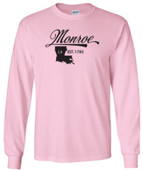 Monroe Louisiana T-Shirt Long Sleeve Graphic tee