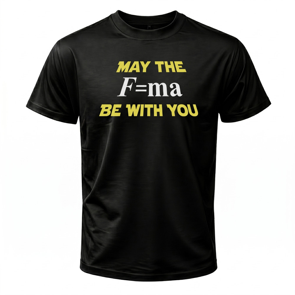 Funny Physics Math Formula Joke T-Shirt Space Nerd Science Humor Graphic Tee Uni