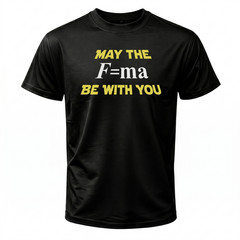 Funny Physics Math Formula Joke T-Shirt Space Nerd Science Humor Graphic Tee Uni