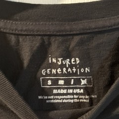 Asap Rocky Injured Generation”Not Responsible” Tour Shirt Double Sided Sz XL