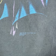 Vintage Batman Returns Shirt Mens XL Black 90s DC Comics 1991 Cartoon Faded