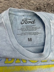 Ford Bronco Free-Wheelin Graphic T-Shirt Medium Blue Acid Wash Vintage Style