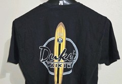 Soft Black Hui Nalu Honolulu NextLevel Duke’s Waikiki Graphics Size L Tee Shirt