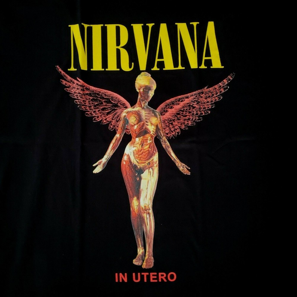 FREE SAME DAY SHIPPING New Classic NIRVANA IN UTERO Album Shirt LARGE