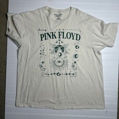 MEN’S LARGE XL OFF WHITE CREAM PINK FLOYD T-SHIRT T SHIRT SOFT MATERIAL