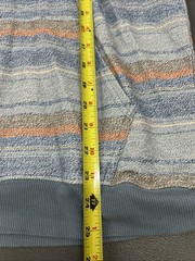 Vintage Hang Ten Hoodie Mens Medium Stripe Pullover Retro Kangaroo pocket Y2K 90