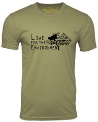 Live For The Environment T-shirt Environmental Tee