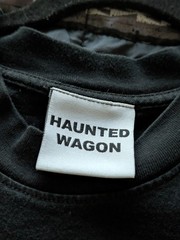 Online Ceramics Reading House XXL Black Heavy Weight Shirt Haunted Wagon