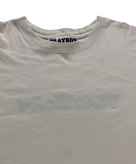 Playboy T Shirt Mens Medium Beige Short Sleeve Bunny Logo Pacsun