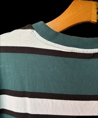 PUMA SPORTS CLUB Classic Men’s Green & White Striped Crew Neck