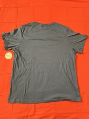 Pact Mens Organic Cotton Shirt XL Blue Short Sleeve