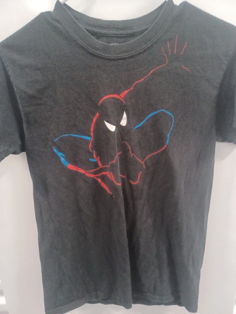Spiderman Ride Shirt Mens small Universal Studios Marvel Double Sided Graphic