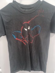 Spiderman Ride Shirt Mens small Universal Studios Marvel Double Sided Graphic