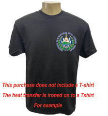EL SALVADOR MAP FLAG 3X3in SELF IRON ON HEAT TRANSFER FOR MASKS TSHIRT LOT