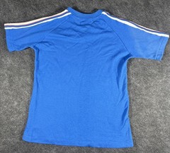 70’sWilson T-Shirt blue v-neck cotton/acrylic sweatshirt/jersey weave Vintage