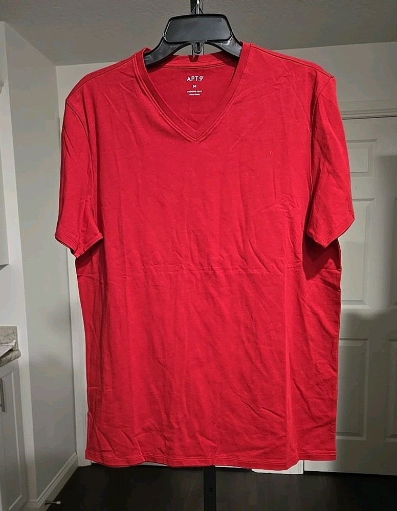 Apt 9 Men’s Sz M Premier Flex Short Sleeve V-Neck T-Shirt. New Without