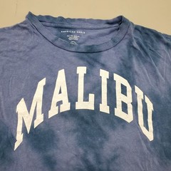 American Eagle Blue Tie-Dye Malibu Short Sleeve Tshirt Womens Size XS/S