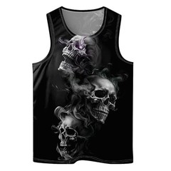 Skull Novelty Graphic 3D Tank Top