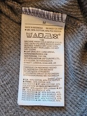 Old Navy Men’s Long Sleeve Thermal T-Shirt- Gray/Black, Medium