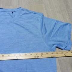 GREYSON Mens M MEDIUM GUIDE SPORT T SHIRT=BAREBONE=PERFORMANCE GOLF TEE BLUE