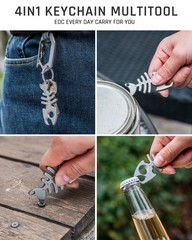 Titanium Keychain Bottle Opener with Stainless Steel Key Ring, EDC key chain …