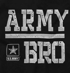 US Army Bro United States Military Star Logo Mens Casual Crewneck T Shirts Tees