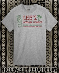 Retro Tiki Art Tee T Shirt Bar Mug Restaurant Lees Lee’s Hawaiian Islander NJ
