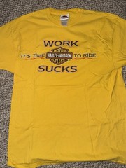 Harley-Davidson Men’s Large Work Sucks / Pineda Melbourne Florida Graphic Shirt