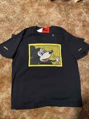 Nwt Uniqlo Mickey Mouse Keith Haring Disney Retro Cartoon Sz L T Shirt Black New