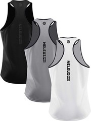 NELEUS Men’s 3 Pack Athletic Tank Tops Lightweight UPF 50+ Sun Protection SPF…