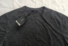NWT $99 Massimo Dutti Wool lyocell blend Tee Shirt in Dark Gray Men’s Size M