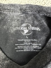 Universal Studios Shirt Mens L Black Florida Neon Logo Graphic Crew Neck