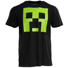 Minecraft Fear The Creeper Glow in Dark 2 Piece Adult T-Shirt Set