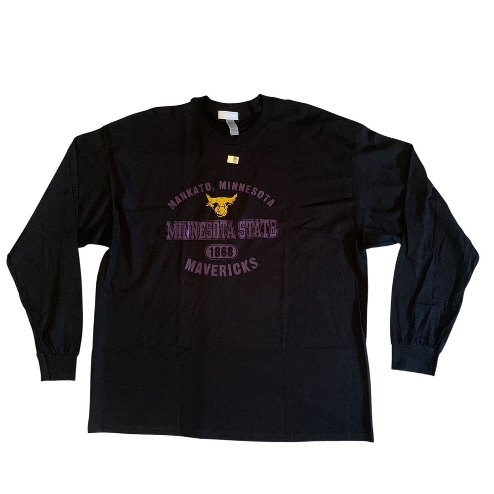 SDI Men’s Size 2XL Minnesota State University Mavericks Mankato Black T-Shirt