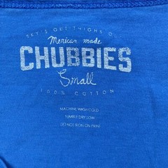 Chubbies Men’s “The Weekend Has Arrived” USA Tank Top T-Shirt Blue • Small