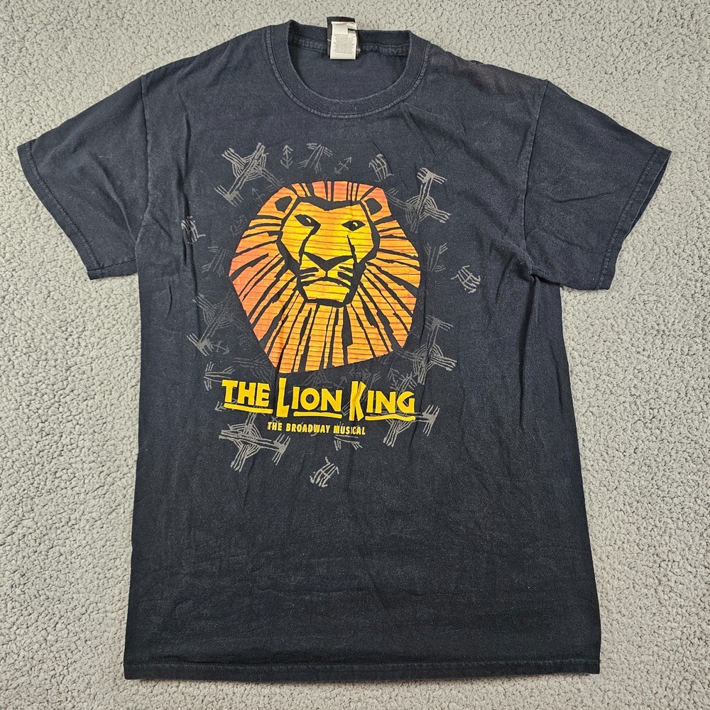 Lion King Shirt Adult Small Black Broadway Musical Official Merch Disney Mufasa