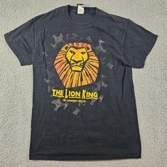 Lion King Shirt Adult Small Black Broadway Musical Official Merch Disney Mufasa