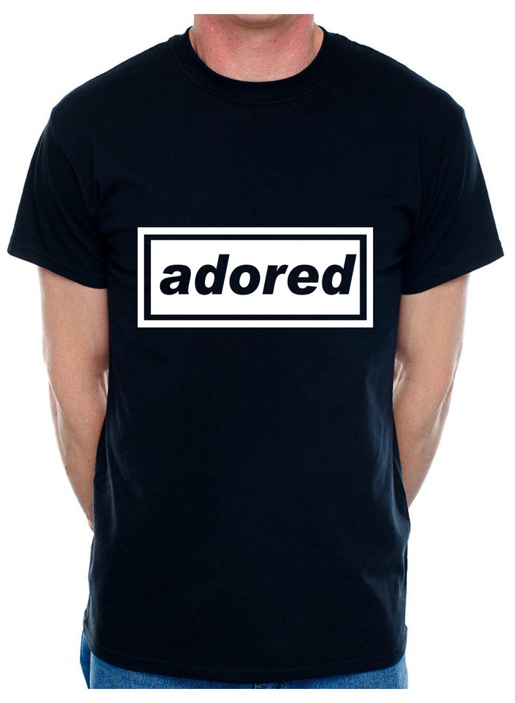Personalise Your Own Mens T-Shirt Adored You Choose The Name Word Song Album